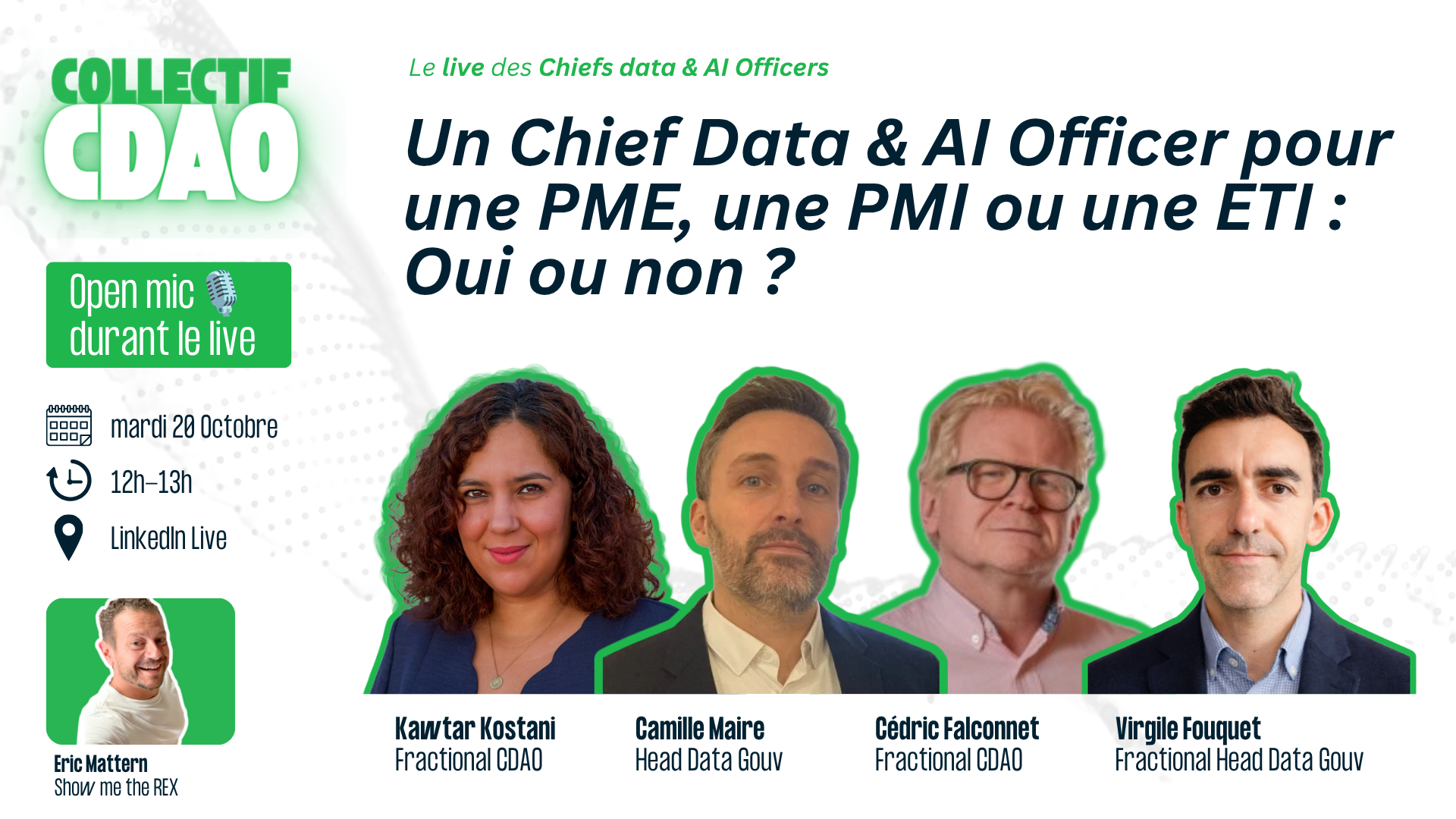 Les « live » du Collectif CDAO — échanges mensuels sur vos enjeux data et IA